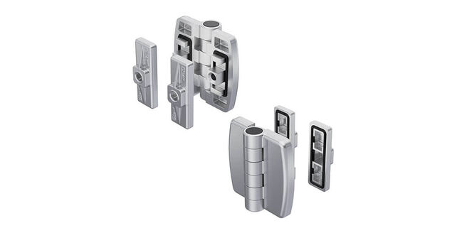 Hinge with Fastening Bracket in Stainless Steel - A Robust Connection